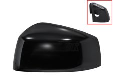 Carcasa espejo retrovisor Volkswagen Caddy 2020-> side assist / negro glossy / izquierda