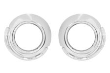 Cerquillos antinieblas Peugeot 307 2005-2007 parachoques delantero / cromados / kit / izquierdo+derecho