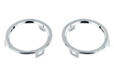 Cerquillos antinieblas Renault Clio 2013-2016 parachoques delantero / cromados / kit / izquierdo+derecho