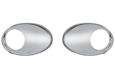 Cerquillos antinieblas Renault Megane 2012-2014 parachoques delantero / cromados / kit / izquierdo+derecho