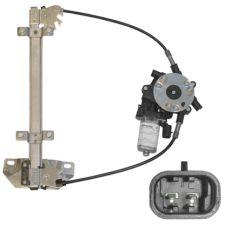 Elevalunas Nissan Terrano 2002-2004 electrico / con motor / 2 pins / trasero izquierdo
