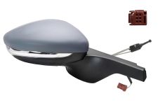 Espejo retrovisor Citroen C3 2016-2018 conector rojo / mecanico / piloto intermitente / con sonda / imprimado / derecho