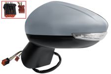 Espejo retrovisor Citroen C3 Aircross 2020-2024 electrico / termico / piloto intermitente / luz cortesia / abatible electricamente / side assist / imprimado / izquierdo