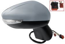 Espejo retrovisor Citroen C3 Aircross 2020-2024 electrico / termico / piloto intermitente / luz cortesia / abatible electricamente / con sonda / imprimado / derecho