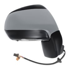 Espejo retrovisor Citroen C3 Picasso 2012-2017 base negro glossy / electrico / termico / luz cortesia / abatible electricamente / 11 pins / con sonda / imprimado / derecho