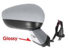 Espejo retrovisor Citroen Ds4 2011-2011 negro glossy / electrico / base imprimada / termico / luz cortesia / abatible electricamente / memoria / con sonda / carcasa imprimada / derecho