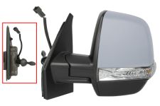 Espejo retrovisor Fiat Doblo 2010-2015 cargo / mecanico / piloto intermitente / imprimado / izquierdo