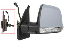 Espejo retrovisor Fiat Doblo 2010-2015 combi / panorama / mecanico / piloto intermitente / imprimado / izquierdo