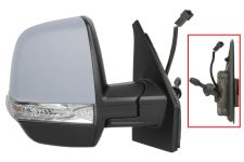Espejo retrovisor Fiat Doblo 2015-2022 cargo / mecanico / piloto intermitente / con sonda / imprimado / derecho