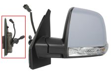 Espejo retrovisor Fiat Doblo 2015-2022 combi / panorama / mecanico / piloto intermitente / imprimado / izquierdo