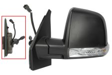 Espejo retrovisor Fiat Doblo 2015-2022 combi / panorama / mecanico / piloto intermitente / izquierdo