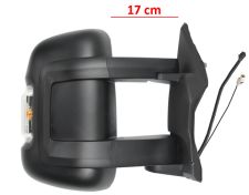 Espejo retrovisor Fiat Ducato 2006-2014 brazo 17cm / electrico / termico / piloto intermitente ambar (w16w) / 2 cristales / antena / derecho