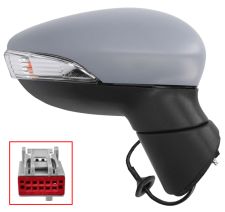 Espejo retrovisor Ford Fiesta 2013-2017 electrico / piloto intermitente / imprimado / derecho