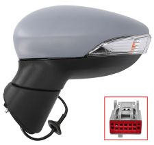 Espejo retrovisor Ford Fiesta 2013-2017 electrico / termico / piloto intermitente / imprimado / izquierdo