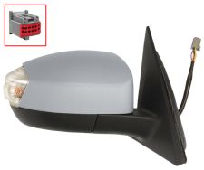 Espejo retrovisor Ford S-Max 2006-2010 conector 8 pins / electrico / termico / piloto intermitente / luz cortesia / abatible electricamente / imprimado / derecho