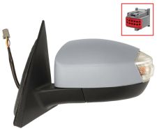 Espejo retrovisor Ford S-Max 2010-2015 conector 8 pins / electrico / termico / piloto intermitente / imprimado / izquierdo