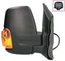 Espejo retrovisor Ford Transit 2014-2019 brazo corto / electrico / termico / abatible electricamente / piloto intermitente ambar (w16w) / derecho