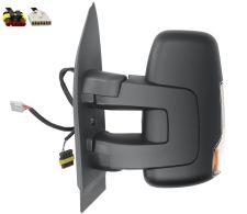 Espejo retrovisor Iveco Daily 2014-2019 brazo corto / electrico / termico / piloto intermitente / con sonda / izquierdo