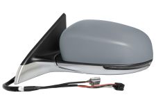 Espejo retrovisor Jeep Compass 2021-2025 base cromada / electrico / termico / piloto intermitente / luz cortesia / imprimado / izquierdo