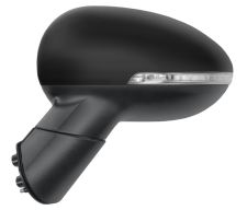 Espejo retrovisor Kia Rio 2011-2014 electrico / termico / piloto intermitente / abatible electricamente / negro glossy / izquierdo