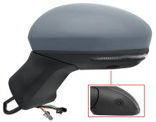 Espejo retrovisor Mitsubishi Asx 2023-> electrico / termico / piloto intermitente / abatible electricamente / side assist / con camara / imprimado / izquierdo