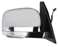 Espejo retrovisor Mitsubishi Pajero 2007-2015 electrico / piloto intermitente / cromado / derecho