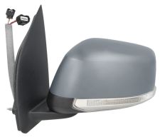 Espejo retrovisor Nissan Navara 2010-2015 electrico / termico / piloto intermitente / luz cortesia / abatible electricamente / memoria / imprimado / izquierdo