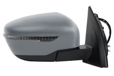 Espejo retrovisor Nissan Qashqai 2014-2017 piloto intermitente negro / electrico / termico / imprimado / derecho