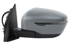 Espejo retrovisor Nissan Qashqai 2014-2017 piloto intermitente negro / electrico / termico / imprimado / izquierdo