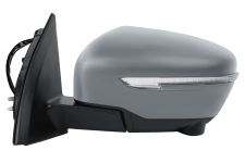 Espejo retrovisor Nissan Qashqai 2017-2021 piloto intermitente cromado / electrico / termico / abatible electricamente / con camara / imprimado / izquierdo