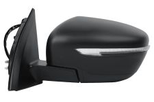 Espejo retrovisor Nissan Qashqai 2017-2021 piloto intermitente cromado / electrico / termico / izquierdo