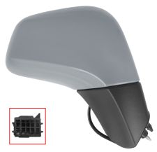 Espejo retrovisor Opel mokka x 2016-2020 electrico / termico / abatible electricamente / cuerpo negro / carcasa imprimada / derecho