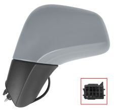 Espejo retrovisor Opel mokka x 2016-2020 electrico / termico / cuerpo negro / carcasa imprimada / izquierdo