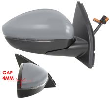 Espejo retrovisor Peugeot 308 2013-2013 ranura 4mm / electrico / termico / piloto intermitente / sonda / imprimado / derecho