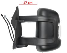 Espejo retrovisor Peugeot Boxer 2014-> brazo 17cm / electrico / termico / piloto intermitente blanco (wy5w) / 2 cristales / sonda / izquierdo