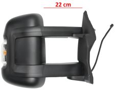 Espejo retrovisor Peugeot Boxer 2014-> brazo 22cm / electrico / termico / piloto intermitente ambar (w16w) / 2 cristales / derecho