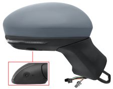 Espejo retrovisor Renault Captur 2019-> electrico / termico / piloto intermitente / abatible electricamente / side assist / con camara / sonda / imprimado / derecho