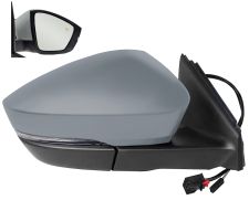 Espejo retrovisor Skoda Karoq 2017-2019 electrico / termico / piloto intermitente / luz cortesia / abatible electricamente / memoria / side assist / imprimado / derecho