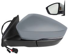 Espejo retrovisor Skoda Karoq 2019-2022 electrico / termico / piloto intermitente / luz cortesia / abatible electricamente / memoria / side assist / imprimado / izquierdo