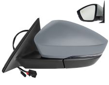 Espejo retrovisor Skoda Kodiaq 2016-2019 electrico / termico / piloto intermitente / luz cortesia / abatible electricamente / memoria / side assist / imprimado / izquierdo