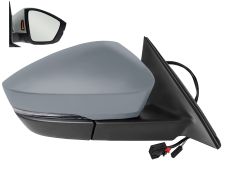Espejo retrovisor Skoda Kodiaq 2019-2021 electrico / termico / piloto intermitente / luz cortesia / abatible electricamente / memoria / side assist / imprimado / derecho