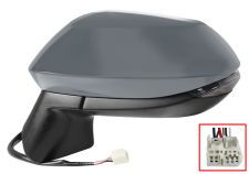 Espejo retrovisor Toyota Corolla 2019-2023 4 puertas / electrico / piloto intermitente / imprimado / izquierdo