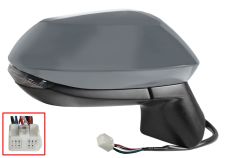 Espejo retrovisor Toyota Corolla 2019-2023 4 puertas / electrico / termico / piloto intermitente / abatible electricamente / imprimado / derecho