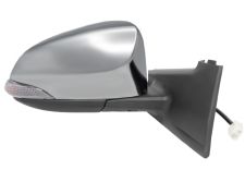 Espejo retrovisor Toyota Yaris 2011-2014 electrico / piloto intermitente / cromado / derecho
