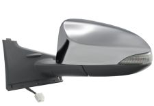 Espejo retrovisor Toyota Yaris 2014-2017 electrico / piloto intermitente / cromado / izquierdo