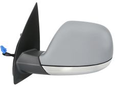 Espejo retrovisor Volkswagen Amarok 2010-2016 base cromada / electrico / termico / imprimado / izquierdo
