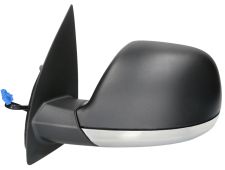 Espejo retrovisor Volkswagen Amarok 2010-2016 base cromada / electrico / termico / izquierdo