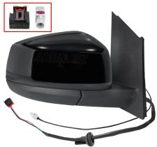Espejo retrovisor Volkswagen Caddy 2020-> electrico / termico / abatible electricamente / antena / negro glossy / derecho