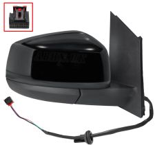 Espejo retrovisor Volkswagen Caddy 2020-> electrico / termico / negro glossy / derecho