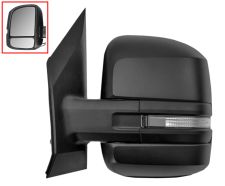 Espejo retrovisor Volkswagen Crafter 2017-> brazo corto / manual / piloto intermitente / izquierdo